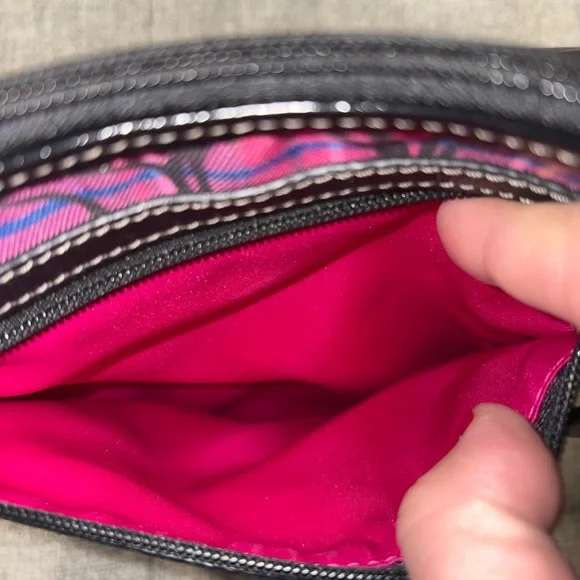 Pink Plaid Crossbody Coach Bag - Picture 3 of 4